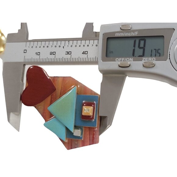 Lucinda Blue Green House Pin K513 - Picture 6 of 7